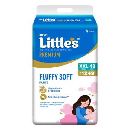 Little's Premium Baby Diapers XXL Size | Pants Style | 15-25 kg | 48 Count - Pack of 1