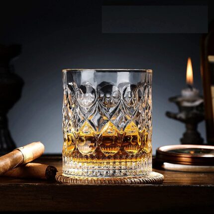 Heavy Base Rocks Barware Glasses for Scotch - 300 Ml Set of 6