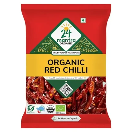 24 Mantra Organic Red Stick Chilly - 100gm