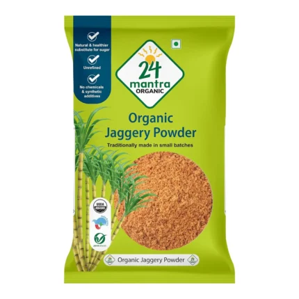 24 Mantra Organic Unbleached Jaggery Powder 500 gms
