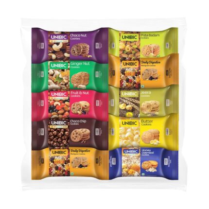 Unibic Cookies Assorted, 67.5G/75 G (Pack Of 10)