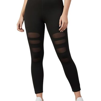 Women's Sports Tights & Leggings with Mesh Insert