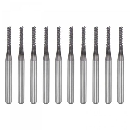 End Mill CNC Router Bits, 1.8mm x 9.5mm 1/8" Shank - 10 PCS